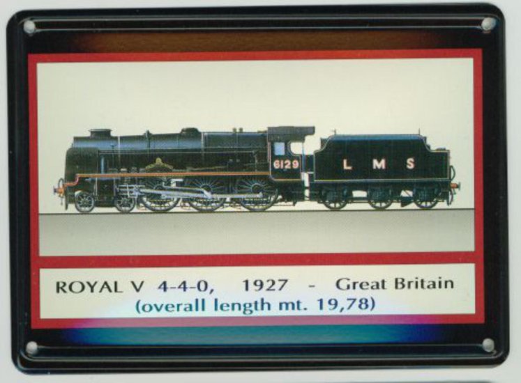 (Bild für) BLECHSCHILD Royal V4-4-0 1927 Great Britain 11x8 cm - zum Schließen ins Bild klicken