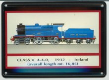 (Bild für) BLECHSCHILD Class V 4-4-0 1932 Ireland 11x8 cm