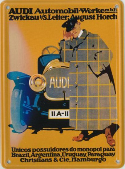 (Bild für) BLECHSCHILD Audi Automobil-Werke mbH 11x8 cm - zum Schließen ins Bild klicken