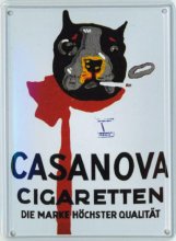 (Bild für) BLECHSCHILD Casanova Cigaretten 11x8 cm