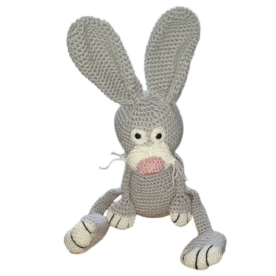 (image for) crocheted rabbit Hopsi - Click Image to Close