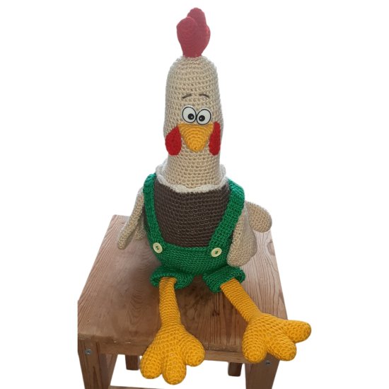 (image for) crocheted rooster Bruno - Click Image to Close