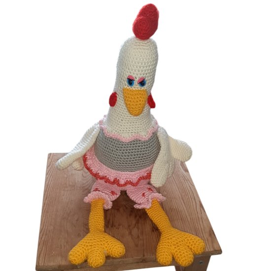 (image for) crocheted hen Brunhilde - Click Image to Close