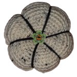 (image for) crocheted Pincushion gray slightly mottled