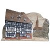 (image for) Decorative plaster picture Country idyll approx. 25 x 17 cm Handmade