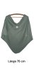 (image for) Fleece poncho green 75cm Model 2 with V-neck