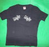 (image for) Children's T-shirt black with 2 tractors (size XL)