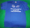 (image for) Children's T-shirt blue with 2 tractors and the saying "When I grow up I'll be a tractor driver" (size junior XL)