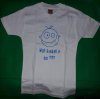 (image for) Children's T-shirt white with smiley and saying "wat kiekst n so ???" (size S)