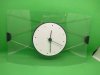 (image for) simple table clock in plexiglass pane