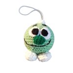 (image for) crocheted ball pendant green