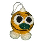 (image for) crocheted ball pendant yellow